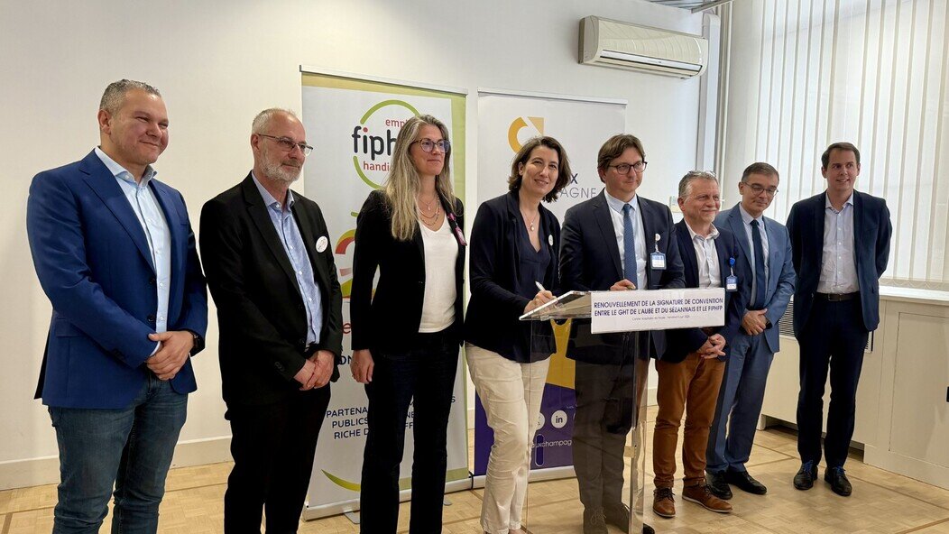 Signature de la convention pour l'inclusion au Centre hospitalier de Troyes