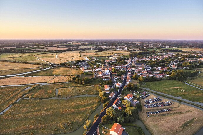 Vue panoramique de Sallertaine