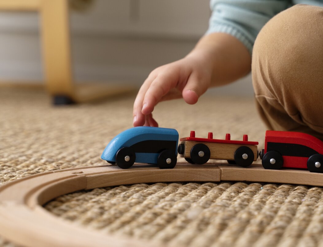 Photo d'un jouet de train