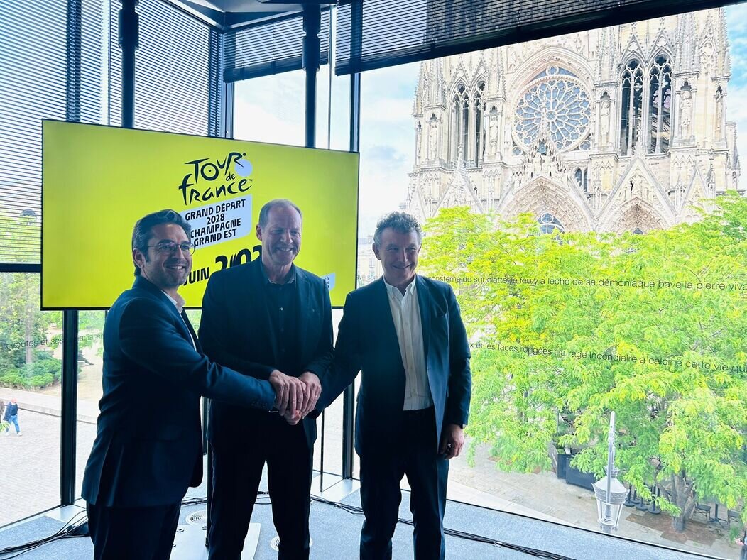 Photo de Arnaud Robinet, Christian Prudhomme et Franck Leroy
