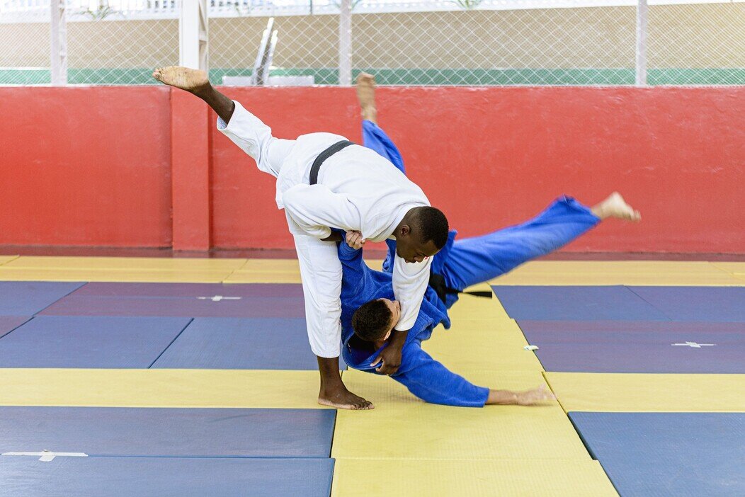 Démonstration en photo du judo