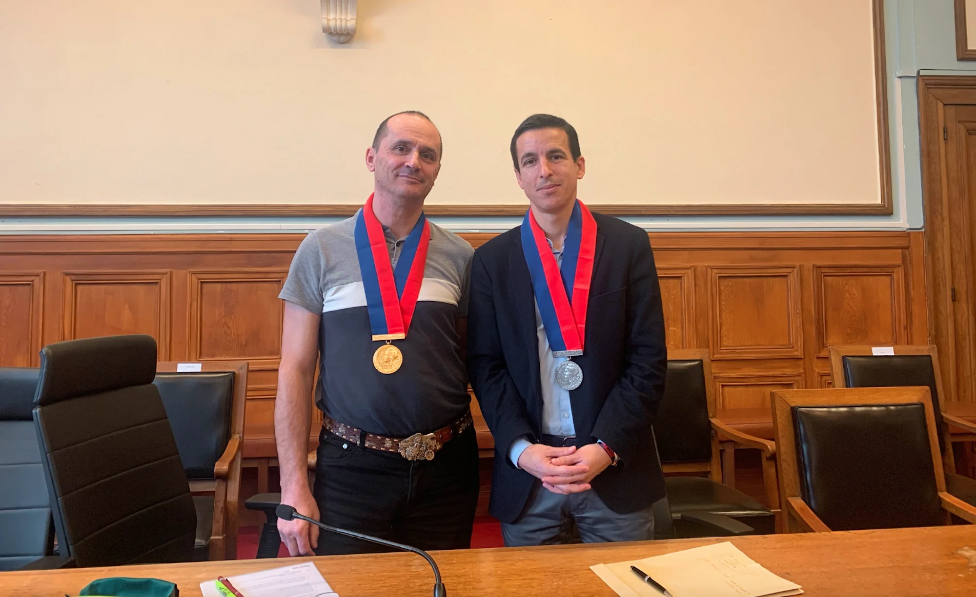Photo de Michel Conforti et Vincent Hallier