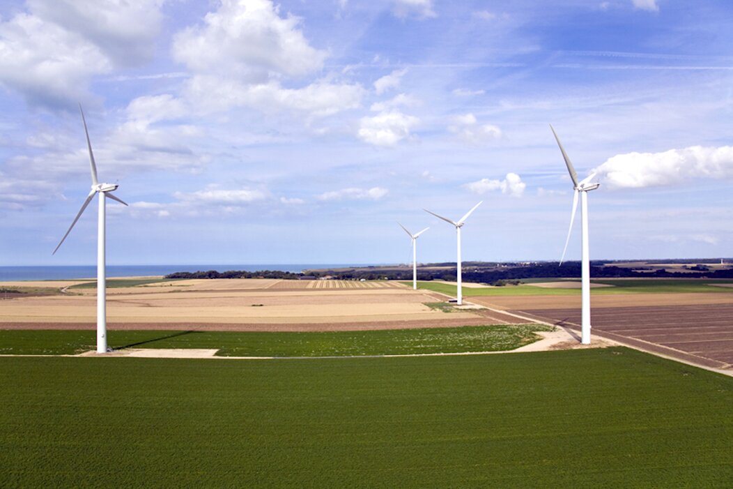 Photo d'éoliennes à proximité de Rethel 