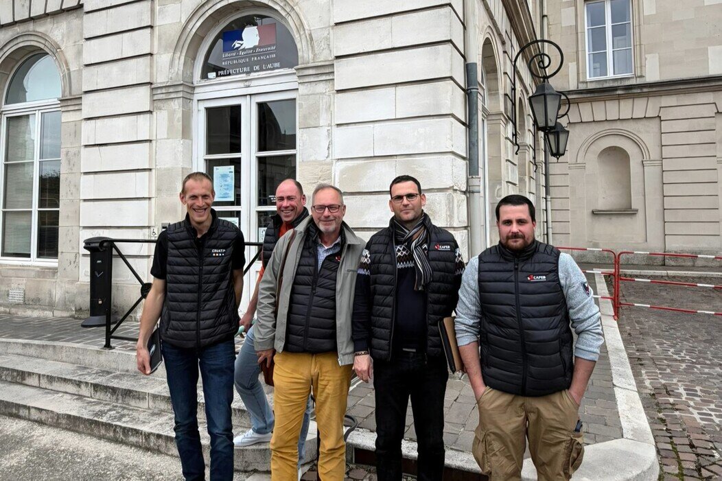 Photo de Ludovic Prin, Rudy Birost, Didier Glais, Arnaud Million et Maël Ben-Itah