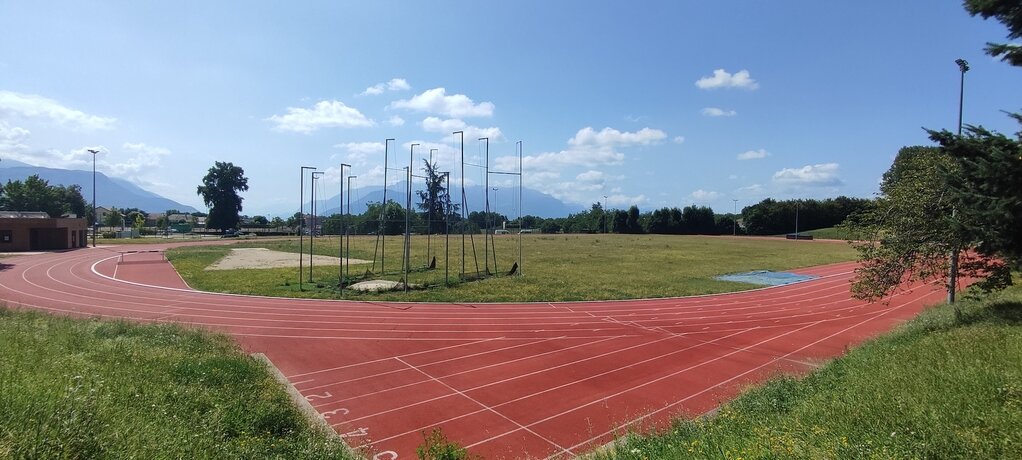 Photo de la piste d'athlétisme du domaine de la Brunerie