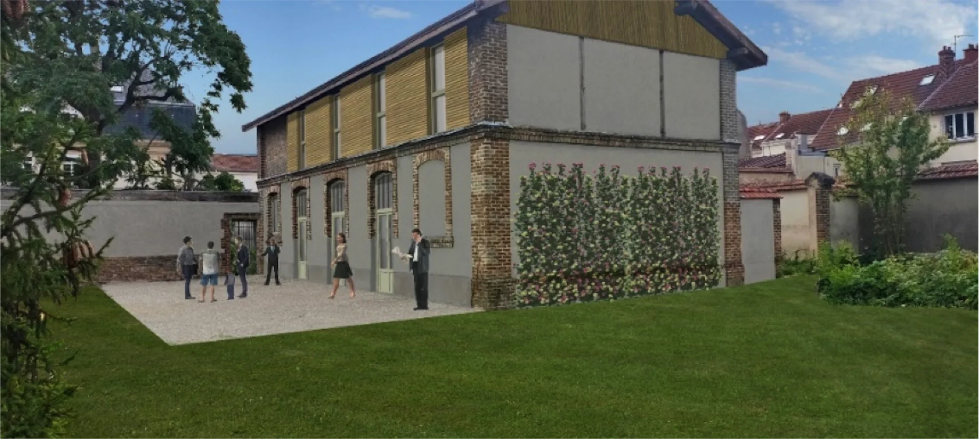 Représentation 3D de la salle solidaire