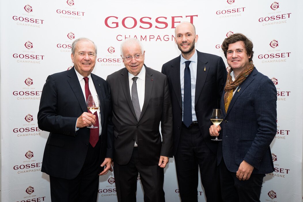 Photo de Jean-Pierre Cointreau, Jean-Robert Pitte, Julien Cointreau, Amaury Cointreau