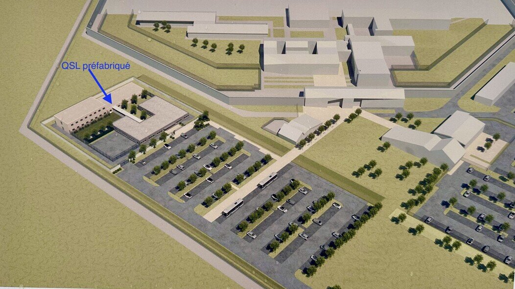 Le plan du futur quartier de semi-liberté