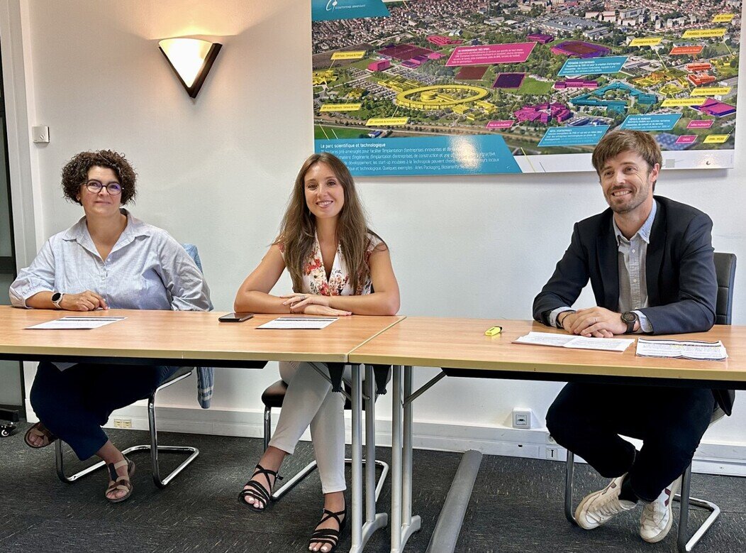 Photo de Françoise Bourguoin, Solenne Lemoine et Nicolas Wolff