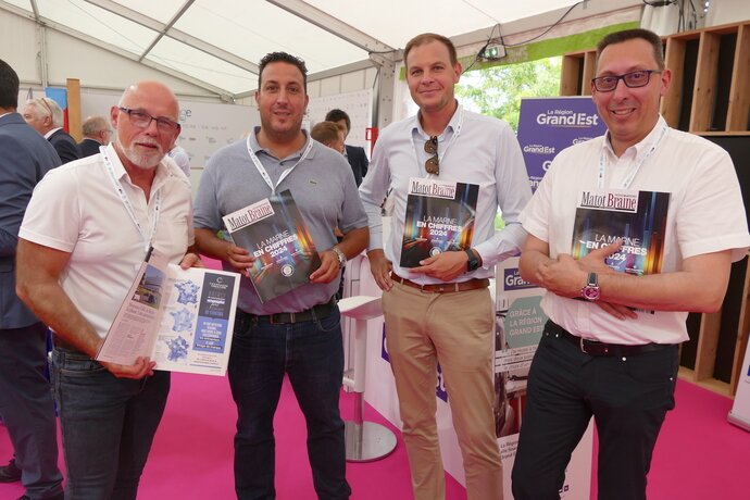 Photo de Jean-Michel Christe, Djamel Aksas, Aurélien Cattez et Arnaud Gouilly-Fortin