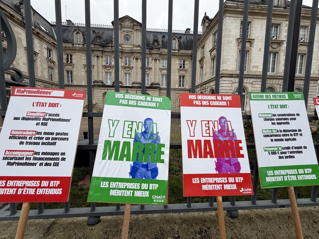 Journée de revendication des artisans du bâtiment