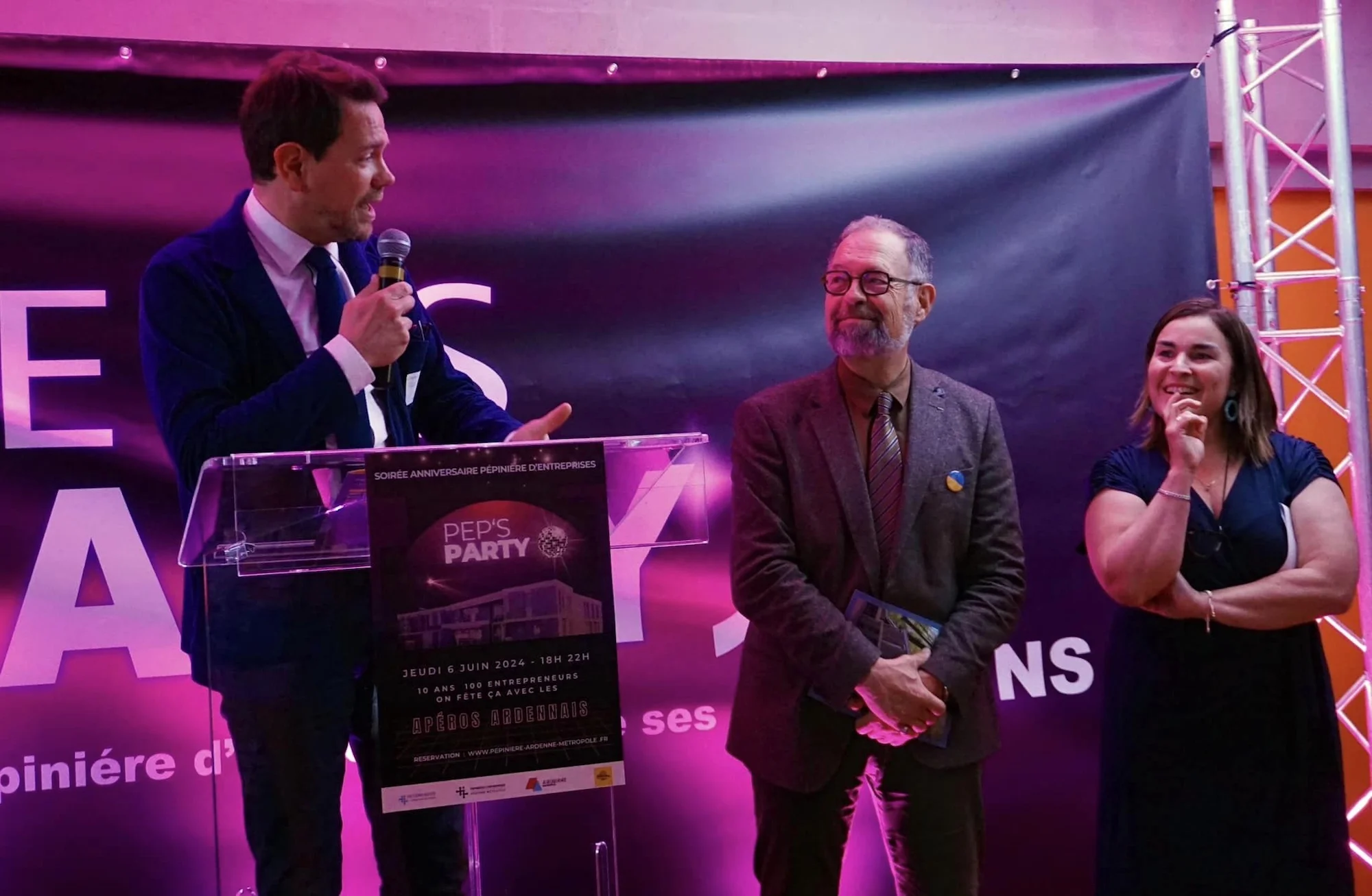 Photo de Boris Ravignon, Patrick Fostier et Céline Geoffroy
