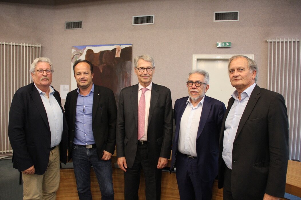Photo de Richard Thibaut, Thierry Collet, Xavier Aubry, Frédéric Jean et Jean-Marie Soyer