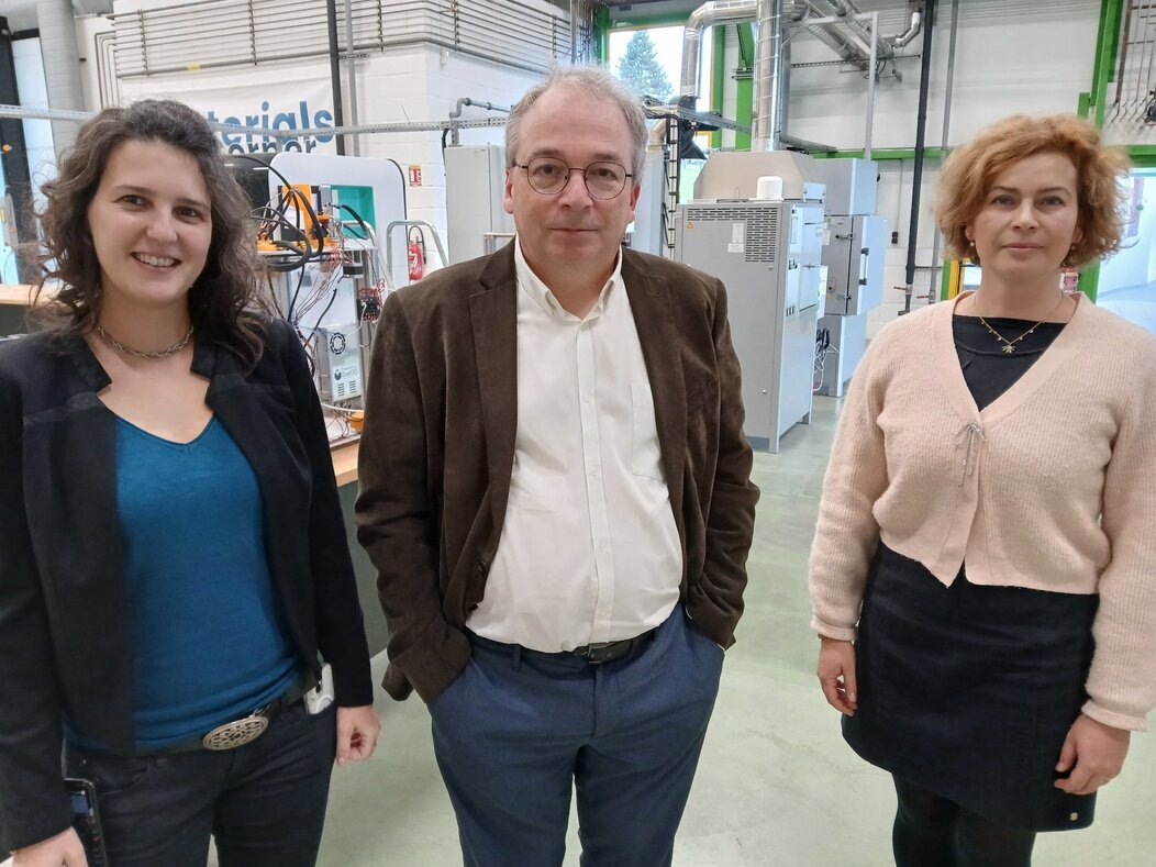 Photo de Jean Marc Popot, Delphine Auzène et Ophélie Riou