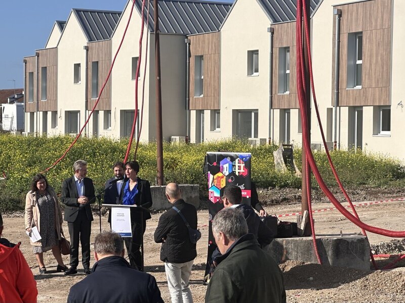 Visite de chantier au Moulinet