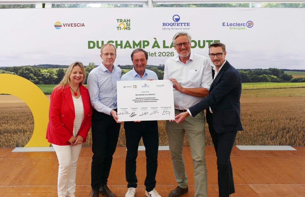 Photo de Valérie Frapier, Xavier Galliot, Michel-Edouard Leclerc, Christoph Büren et Philipe Amann