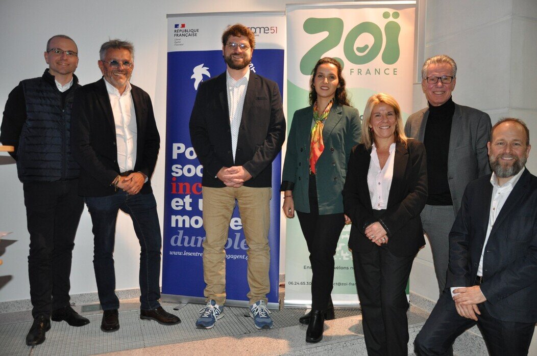 Photo de Aurélien Arnould, Riccardo Agnesina, Romain Jansses, Sabrina Carpentier, Ingrid Vonié, Emmanuel Lagler et Alexandre Garnier