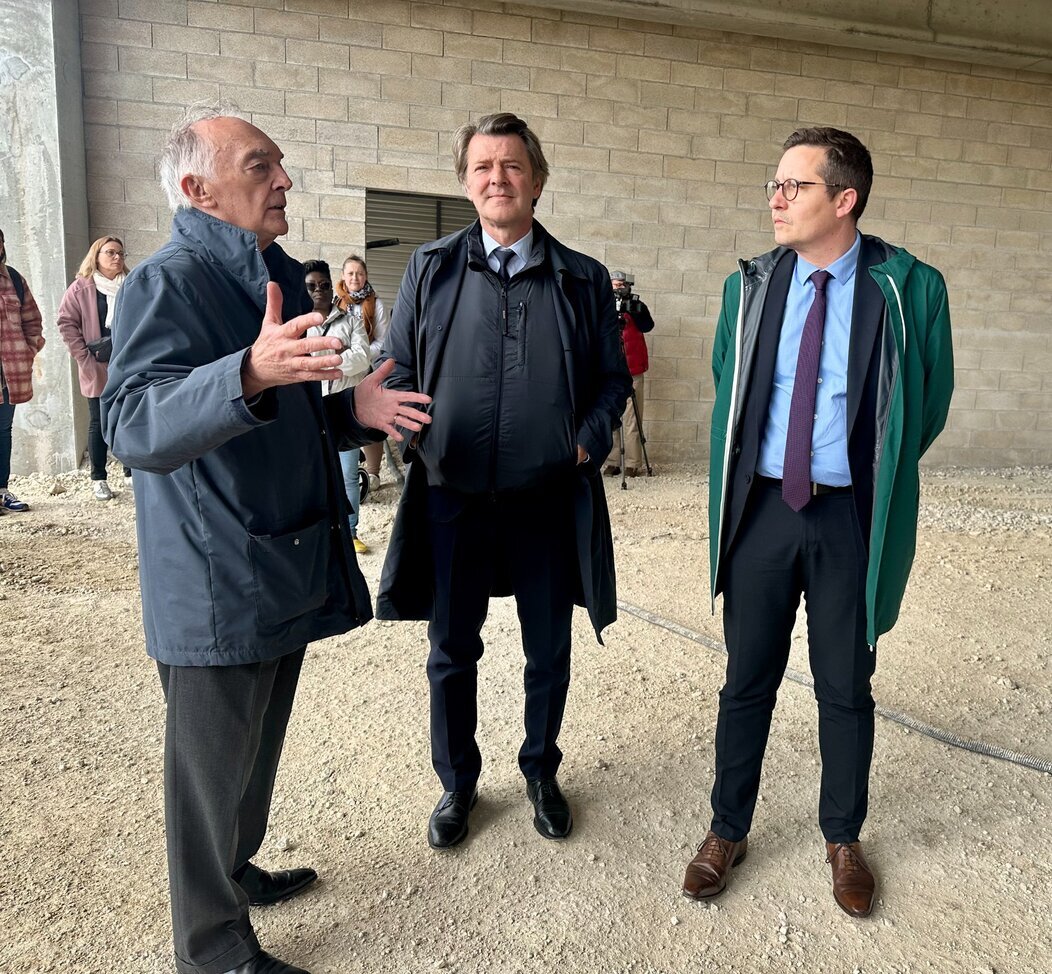 Photo de Jacques Bordier, François Baroin et Arnaud Magloire