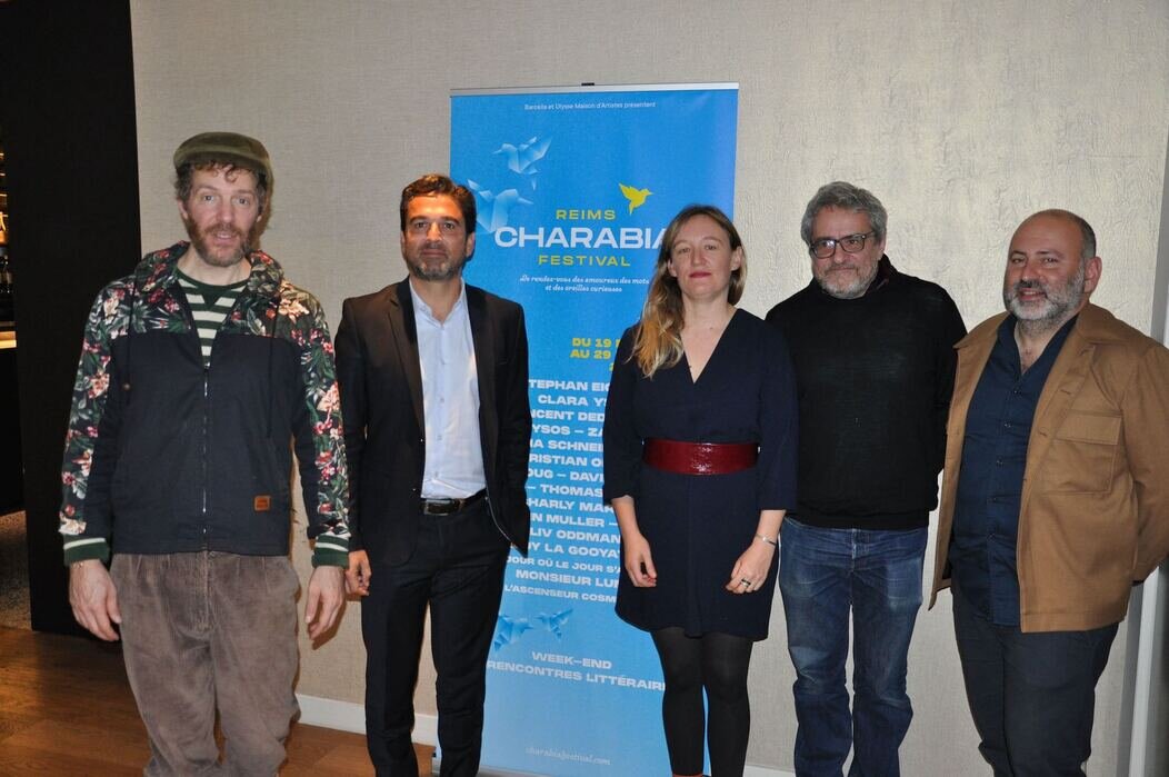 Photo de Mathieu Barcella, Arnaud Robinet, Coraline Chaffard, Olivier Bas et Sylvain Lacombe