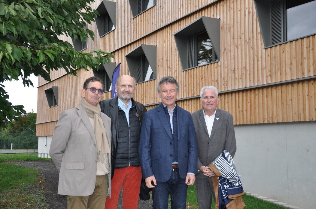 Photo de Michel Leroux, François Cravoisier, Franck Leroy, Michel Lequeux