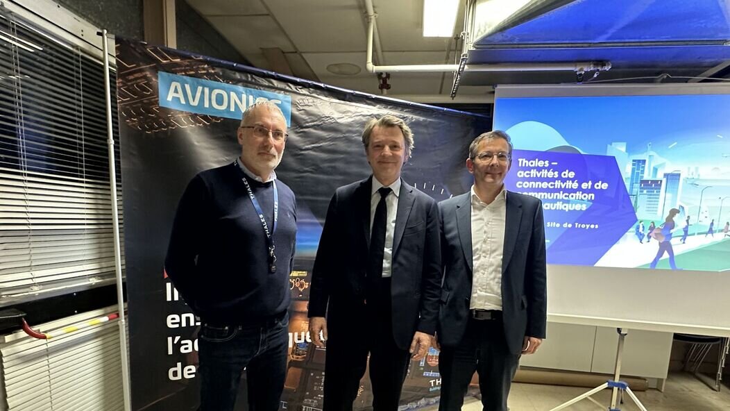 Photo de Olivier Girouy, François Baroin et Nicolas Bonleux