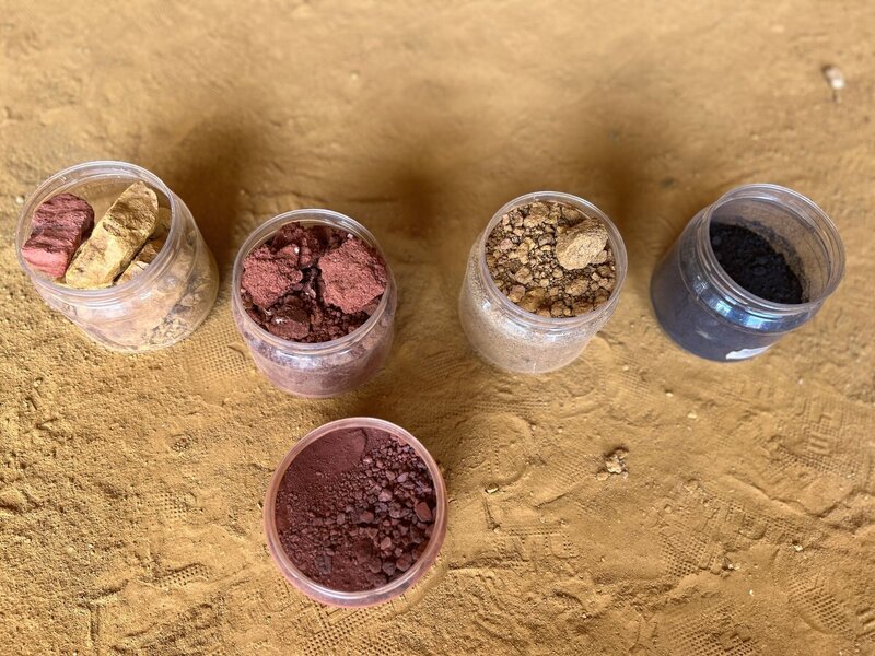 Photo de pigments de couleur