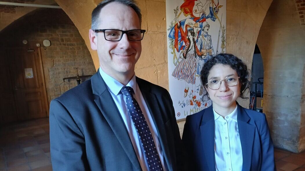 Photo de François Marbaix et Salma Azzioui