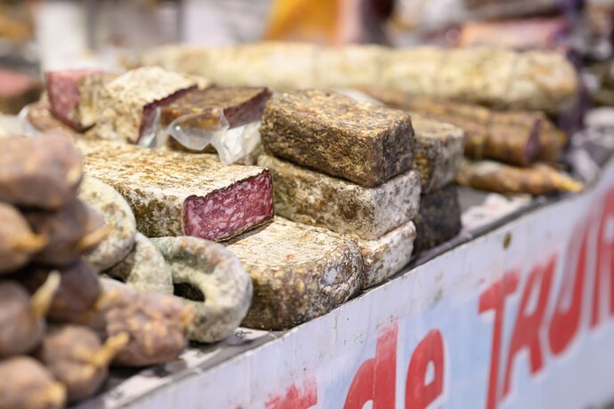 Photo des produits du terroir du Salon des Vins des Vignerons Indépendants