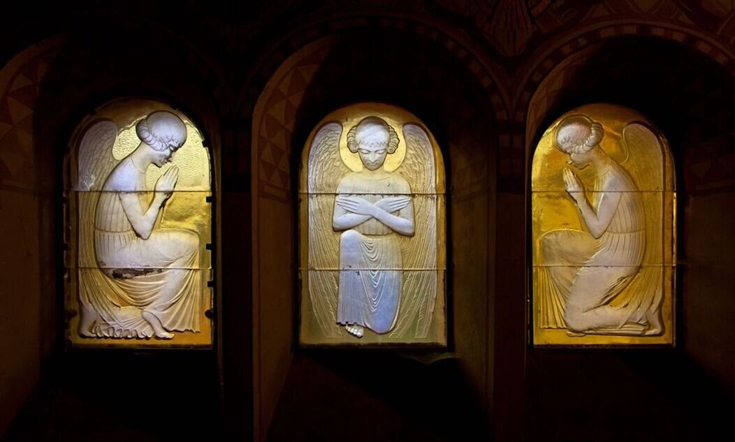 Photo des verrières de l'église Saint-Nicaise