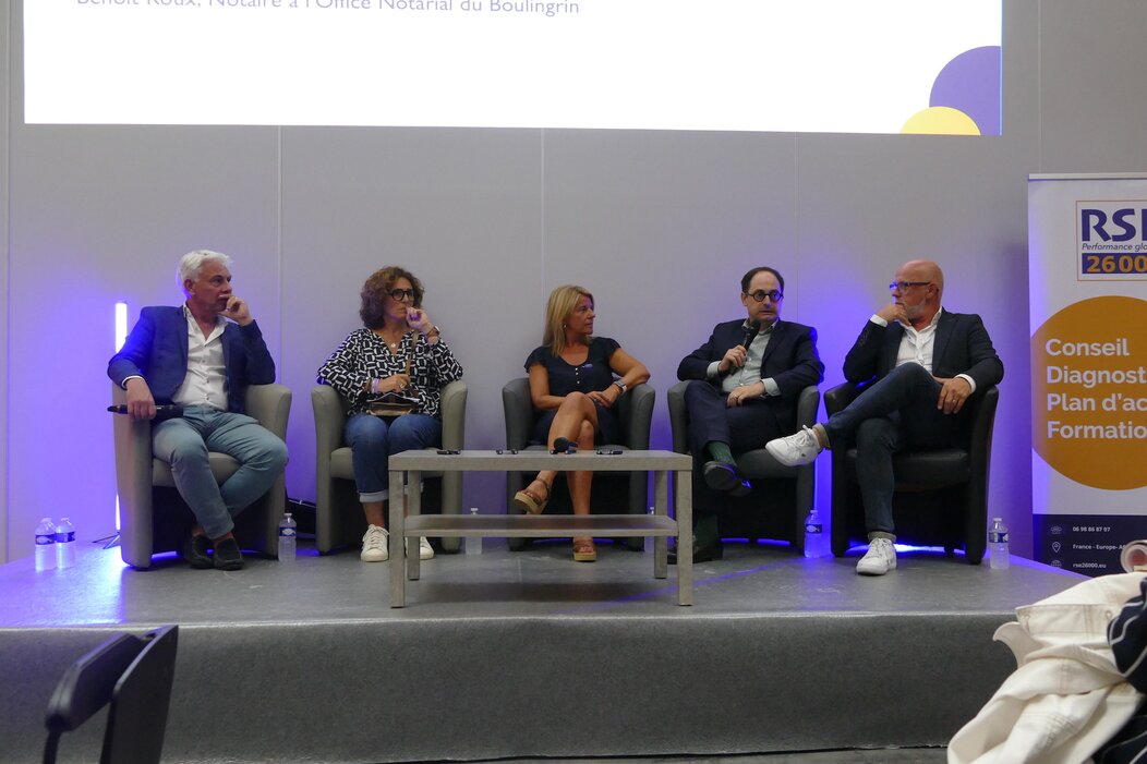 Photo de Christophe Labruyère, Céline Driget, Ingrid Vonié, Benoit Roux et Jean-Michel Christe