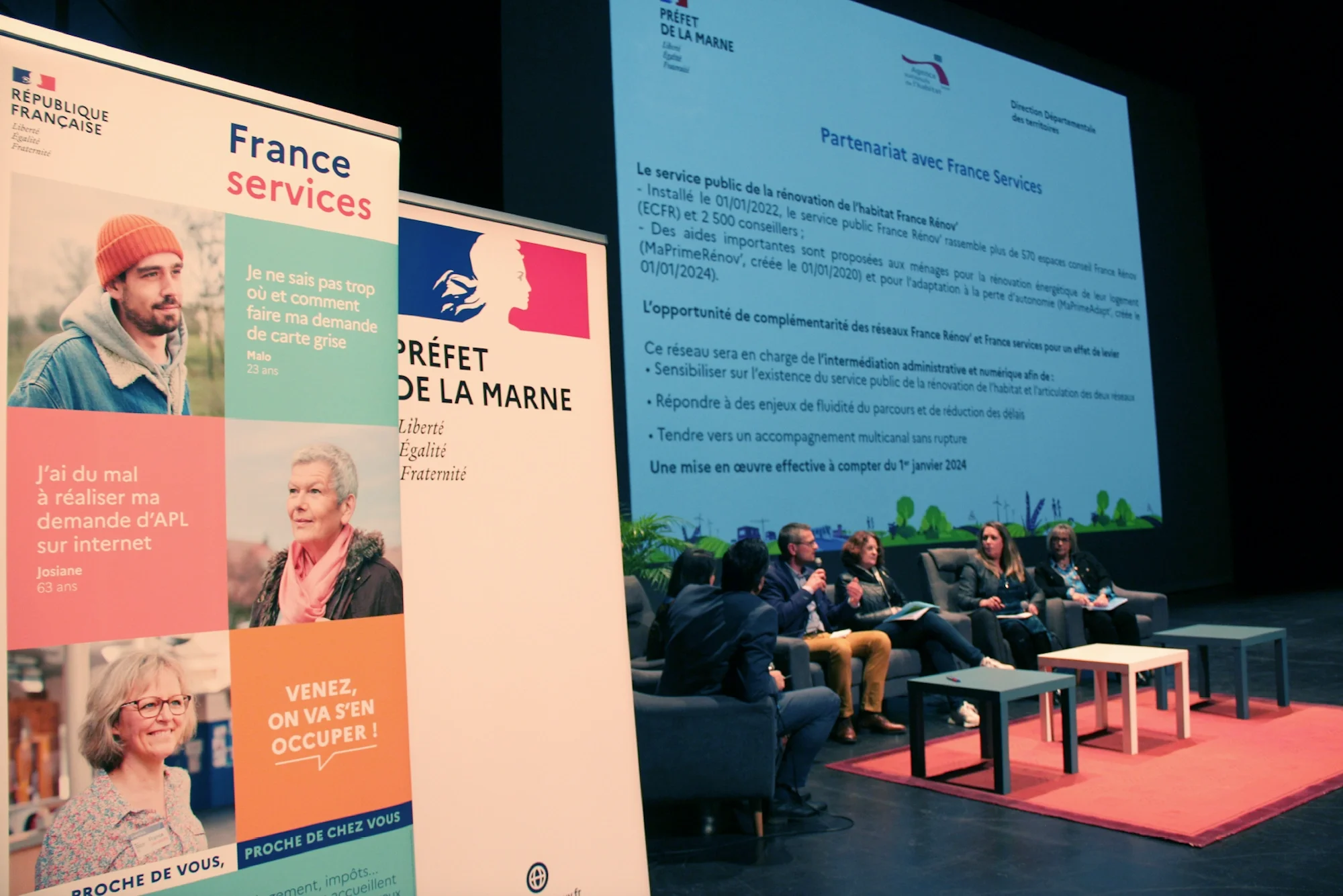 Photo de la présentation de France Services