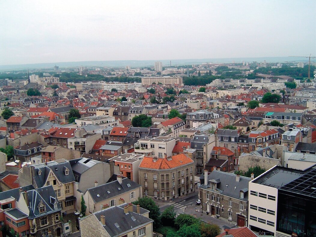 Photo d'une vue aérienne de Reims