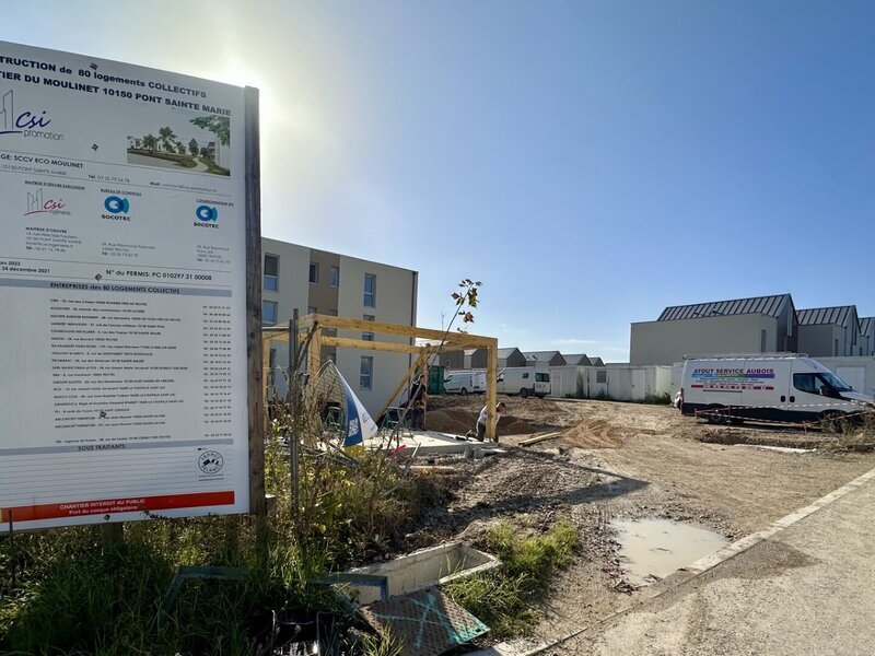 Eco quartier du moulinet à Pont-Sainte-Marie