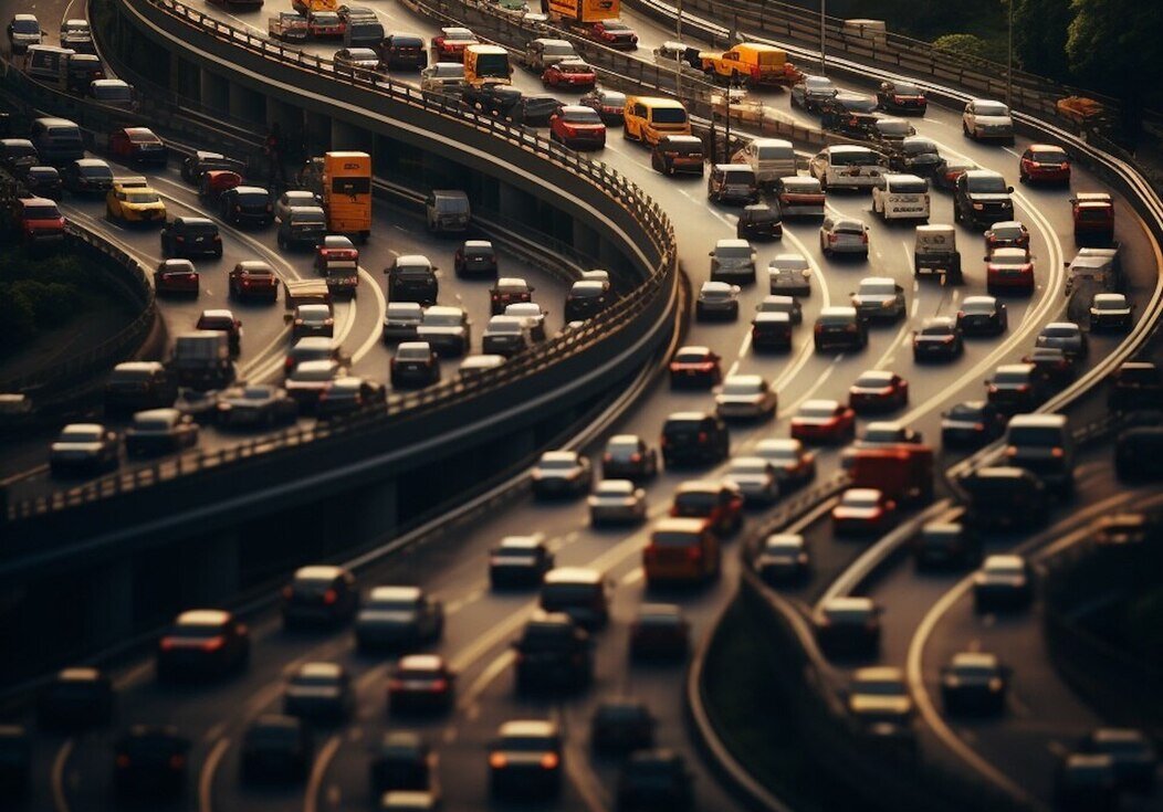 Illustration de la circulation sur autoroute